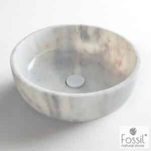 Νιπτήρας Μαρμάρινος Thalo Φ33 h.12.5 Fossil Carrara Nuovo