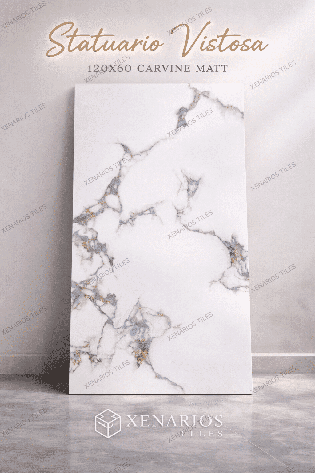 Statuario Vistosa 60×120 Rettificato Γρανίτης Πλακάκι Α’ποιότητας Δαπέδου – Τοίχου