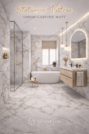 Statuario Vistosa 60x120 Rettificato Γρανίτης Πλακάκι Α'ποιότητας Δαπέδου - Τοίχου