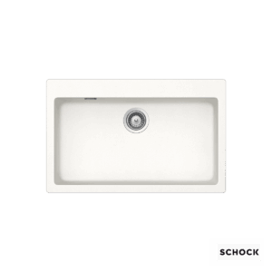 Νεροχύτης Κουζίνας Γρανίτη Manhattan 79x50 Schock Cristalite SuperWhite Granite