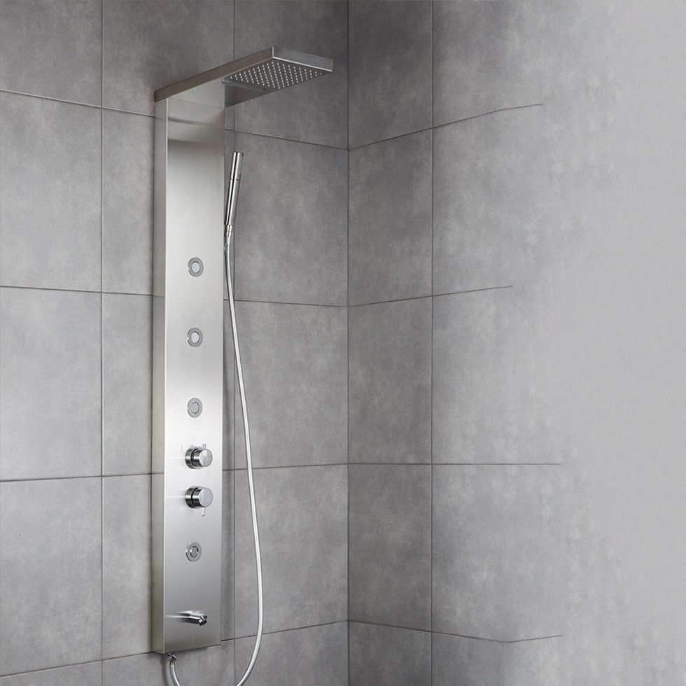 Στήλη ντουζ ELITE 5 εξόδων με μίκτη Inox