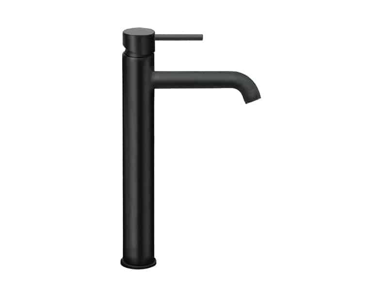 Μπαταρία Νιπτήρα Υψηλή Etna Black Matt(βραχύ στόμιο)