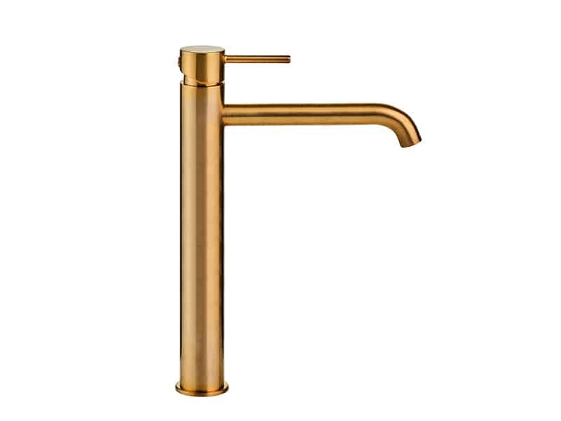 Μπαταρία Νιπτήρα Υψηλή Etna Brushed Gold