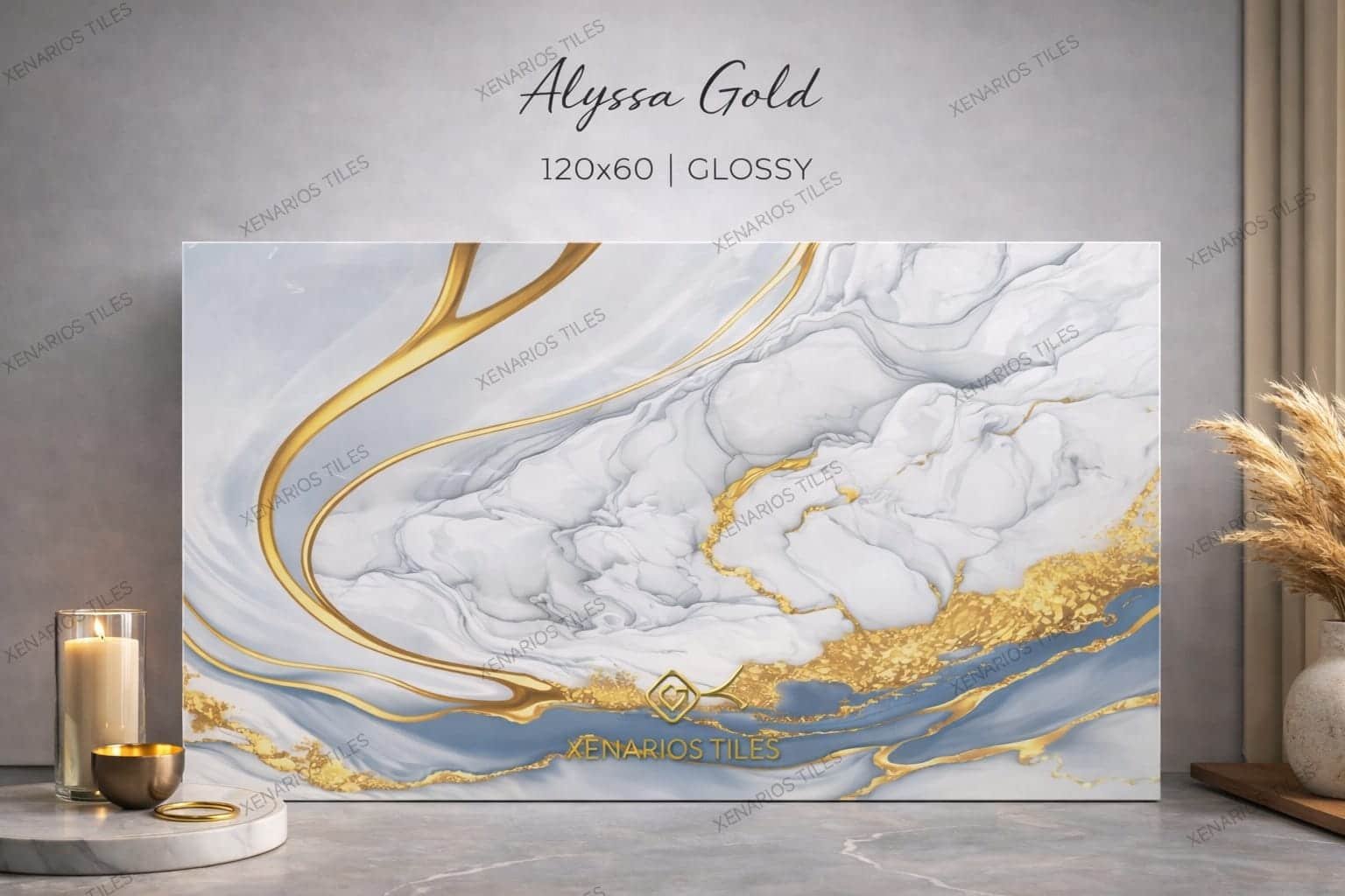 ALYSSA GOLD HIGH GLOSS 120X60