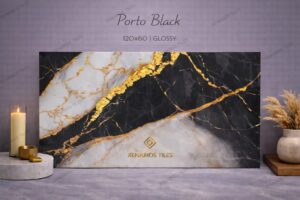 PORTO BLACK HIGH GLOSS 120X60 ΓΡΑΝΙΤΗΣ Α ΠΟΙΟΤΗΤΑΣ PPSX