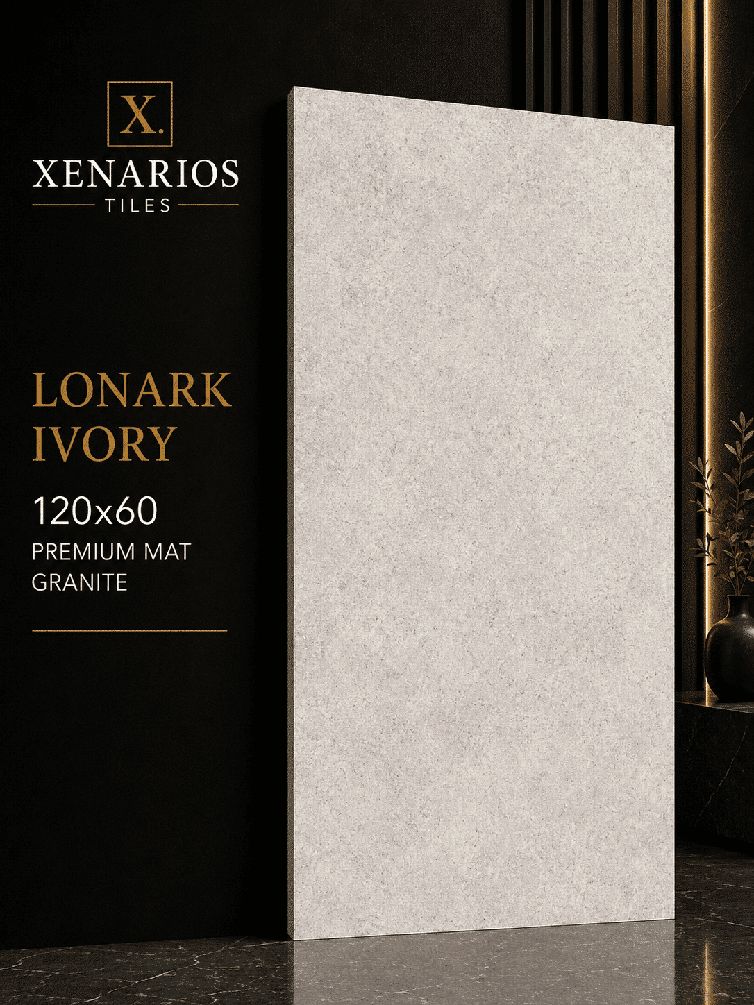 Lonark Ivory Rett.Matt 120×60