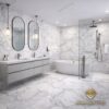 Alvino Statuario 60x120 Glossy Rettificato Γρανιτοπλακάκι Α'ποιότητας Δαπέδου