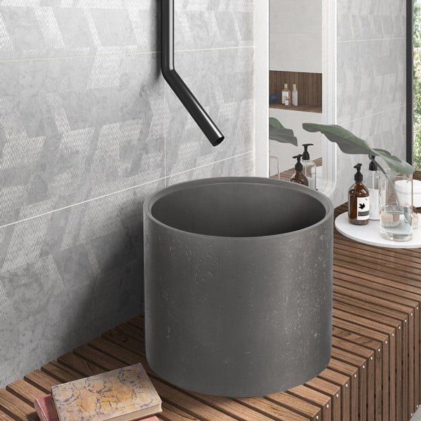 Cleon Cement Νιπτήρας Χειροποίητος Χρωματιστός