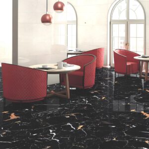 dd91ee74-33c6-4b74-b05f-44420d8831f1 Black Potaro 60x120 High Gloss Porcellanato Rettificato Δαπέδου - Τοίχου