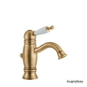 201-6319-220300 Μπαταρία Νιπτήρα με Αυτόματη Βαλβίδα Oxford Bugnatese Bronze