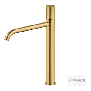 Μπαταρία Νιπτήρα Υψηλή με Βαλβίδα Clic-Clac OSO Eurorama Brushed Gold