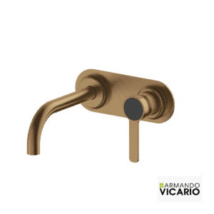 Μπαταρία Νιπτήρα Τοίχου Lumiere Vicario Antique Brass