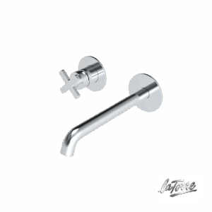 Μπαταρία Νιπτήρα Τοίχου Εlle Cross La Torre Chrome