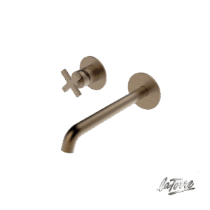 Μπαταρία Νιπτήρα Τοίχου Εlle Cross La Torre Antique Brass