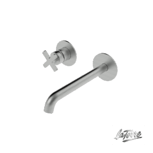 Μπαταρία Νιπτήρα Τοίχου Εlle Cross La Torre Inox