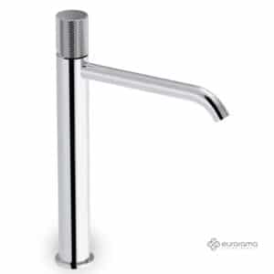 Μπαταρία Νιπτήρα Υψηλή με Βαλβίδα Clic-Clac Eletta Tecno Eurorama Inox