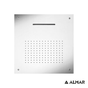 206-E044109-100 (1) Κεφαλή Ντουζ Εντοιχισμού Οροφής Temptation 50x50, Almar Inox Chrome