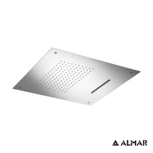Κεφαλή Ντουζ Εντοιχισμού Οροφής Temptation 50x50, Almar Inox Chrome