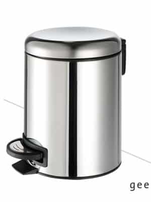 Χαρτοδοχείο Επιδαπέδιο 5l soft-close Geesa Inox Chrome