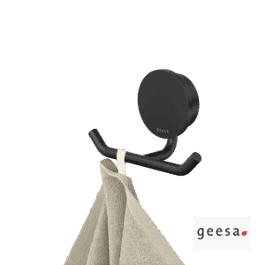 Άγκιστρο μπάνιου διπλό 4,6εκ. OPAL Geesa Black Matt