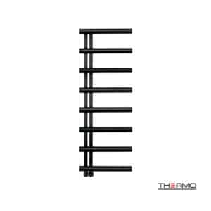 Θερμαινόμενη Πετσετοκρεμάστρα μπάνιου Inox ACCENT 138x50 Silk Black