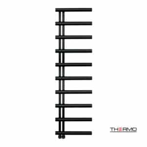 Θερμαινόμενη Πετσετοκρεμάστρα μπάνιου Inox ACCENT 176x50 Silk Black