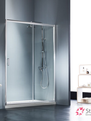 Συρόμενη πόρτα καμπίνας ντουζιέρας Starlet 100 ύψους 180εκ. ρυθμιζόμενη από 97 έως 101εκ. Clear Chrome