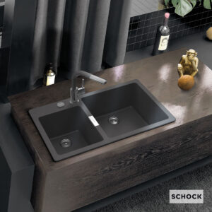 110-15290-1402-02 Νεροχύτης Κουζίνας Γρανίτη Mono 86x50 Schock Cristadur Puro Granite