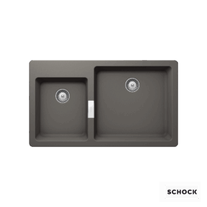 Νεροχύτης Κουζίνας Γρανίτη Mono 86x50 Schock Cristadur Silverstone Granite