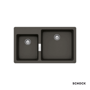 Νεροχύτης Κουζίνας Γρανίτη Manhattan 86x50 Schock Cristalite Asphalt Granite