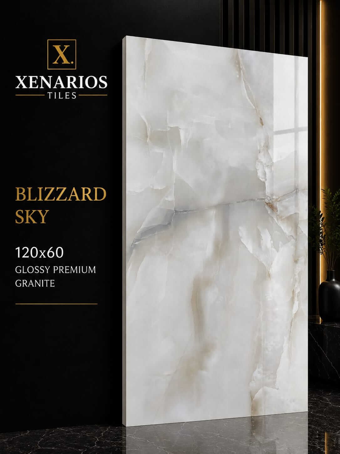 BLIZARD SKY 60x120cm Rettificato Γρανιτοπλακάκι Α’ποιότητας Δαπέδου