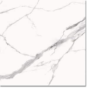 Statuario Goya 100x100 Porcellanato Rettificato High Gloss
