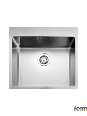 Νεροχύτης Κουζίνας Ανοξείδωτος Squadro 55x50,5 Fortinox Inox Λείο