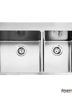 Νεροχύτης Κουζίνας Ανοξείδωτος Squadro 86x50,5 Fortinox Inox Λείο