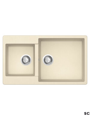 110-31290-1321 Νεροχύτης Κουζίνας Γρανίτη Element 86x50 Schock Cristalite Vanilla Granite