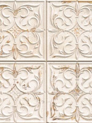 ANTIGUA LIS WHITE 33X33 Ματ Ανάγλυφο