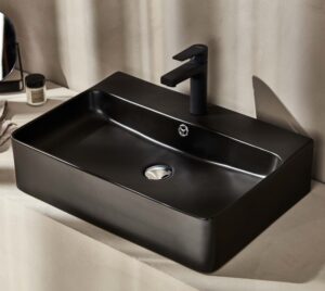 STR60BM STRATA 60 MATT BLACK ΝΙΠΤΗΡΑΣ ΕΠΙΚΑΘΗΜΕΝΟΣ 60.5×41.5x13cm