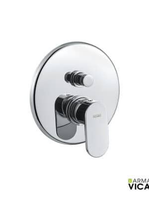 Μίκτης Εντοιχισμού 2 Εξόδων Slim Vicario Chrome