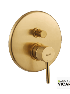 Μίκτης Εντοιχισμού 2 Εξόδων industrial Vicario Brushed Gold