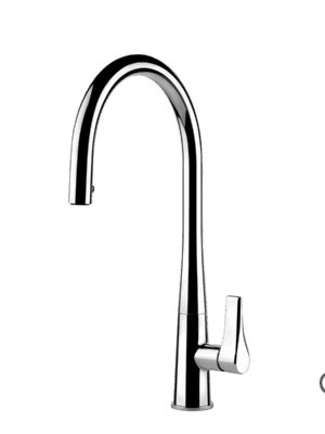 Μπαταρία Νεροχύτη Κουζίνας με Τηλέφωνο Ντους Proton Gessi Chrome