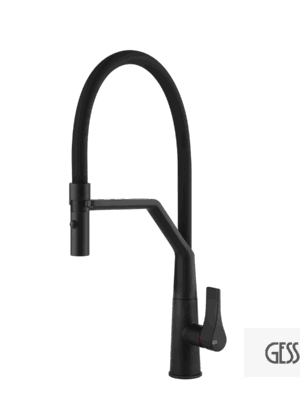 Μπαταρία Νεροχύτη Κουζίνας Proton Gessi Black Matt