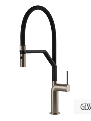 Μπαταρία Νεροχύτη Κουζίνας Stelo Gessi Inox