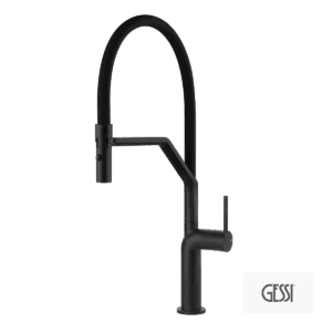 Μπαταρία Νεροχύτη Κουζίνας Stelo Gessi Black Matt