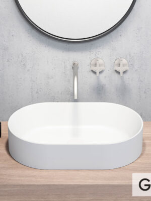 500-9458-300 Νιπτήρας Πορσελάνης Kube-X 60x37 GSI White