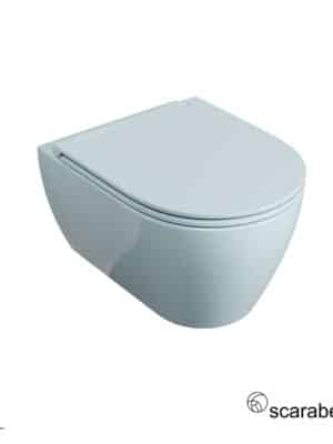 Λεκάνη Κρεμαστή GLAM/50,5 Twist με κάλυμμα Slim Soft Close, Scarabeo Air Glossy