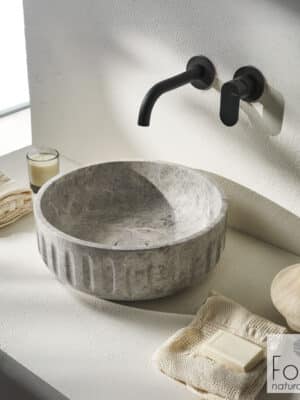 ΝΙΠΤΗΡΑΣ ΜΑΡΜΑΡΙΝΟΣ Φ39 H.14 FOSSIL TUNDRA GREY