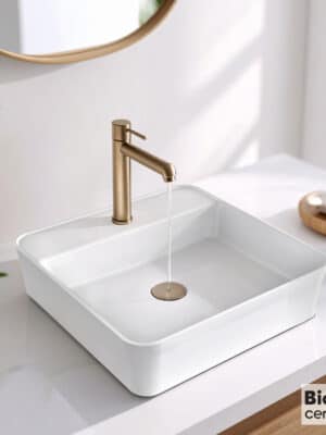 ΝΙΠΤΗΡΑΣ RONA 45x45 BIANCO CERAMICA WHITE