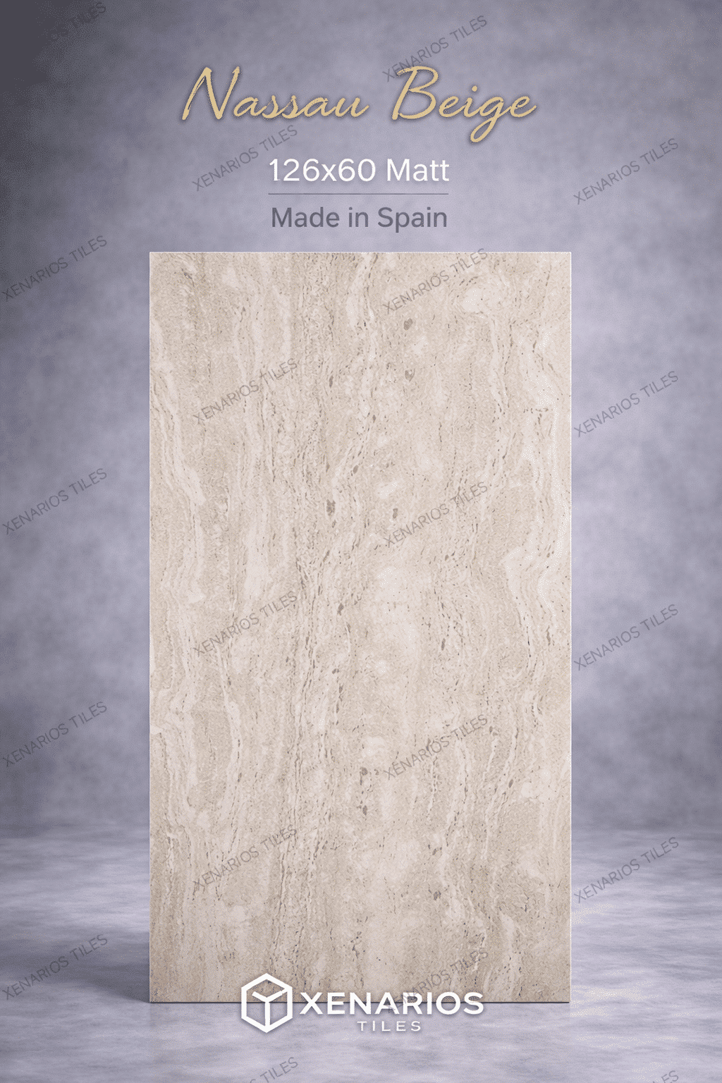 Nassau Beige Matt 60×120 Porcellanato Rettificato Δαπέδου-Τοίχου