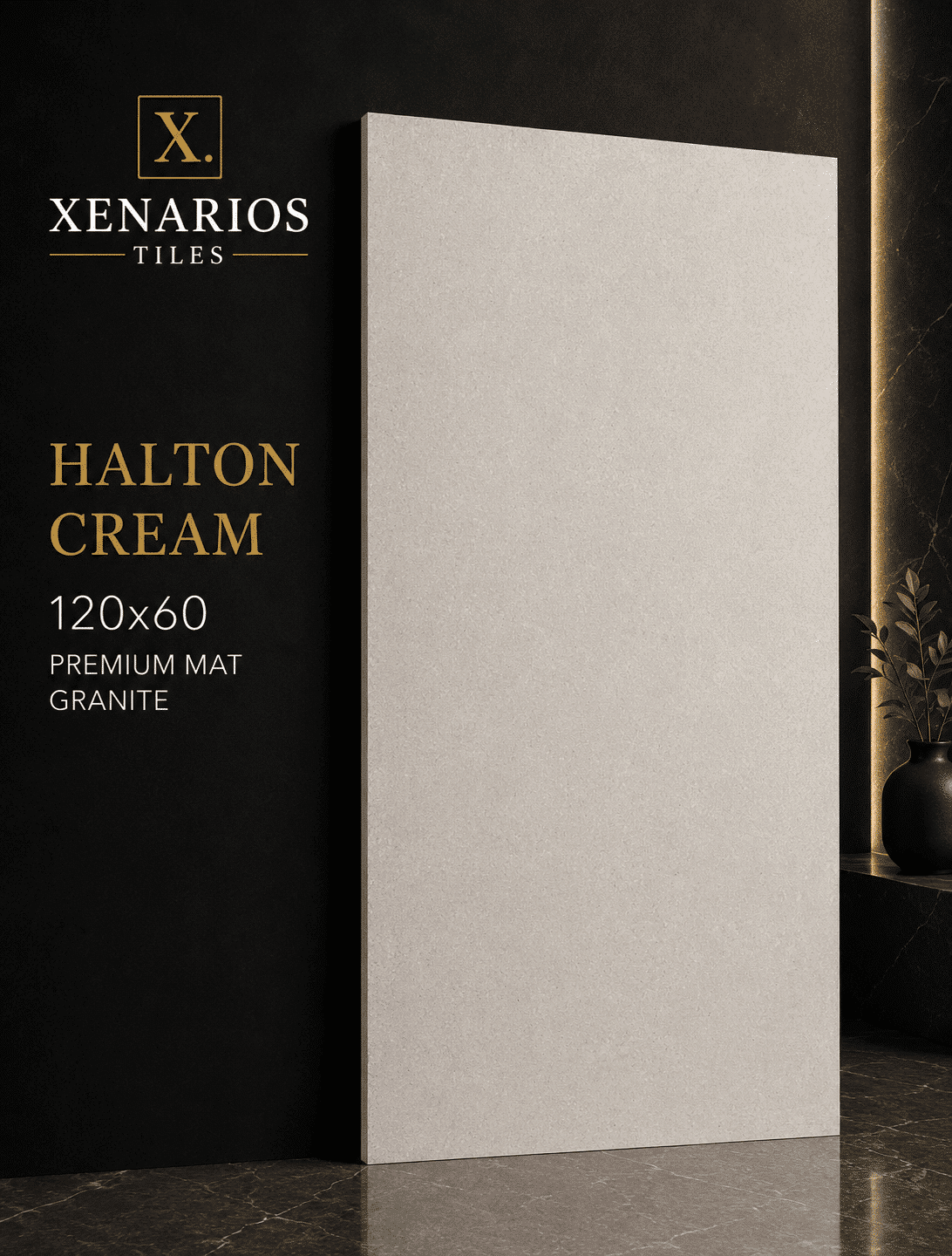 Halton Cream Matt 120×60 Γρανίτης Α’ ποιότητας [Alaplana]