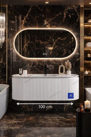 A-Slate ΕΠΙΠΛΟ ΜΠΑΝΙΟΥ 100cm ΛΕΥΚΟ